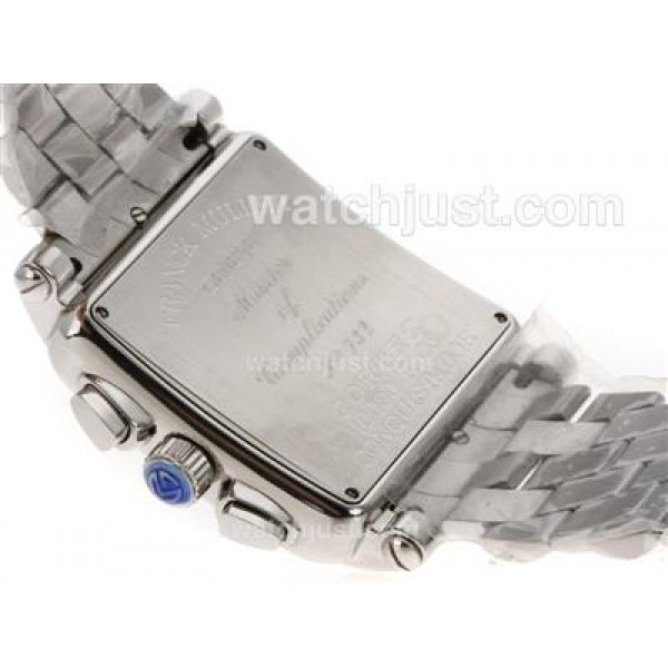 Franck Muller Conquistador King Chronograph Swiss Valjoux 7750 Movement with White Dial S/S