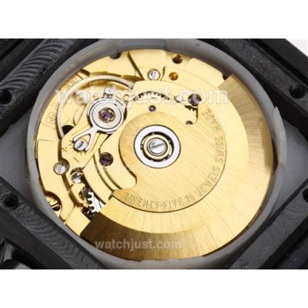 Cartier Santos 100 Automatic PVD Case with Rose Gold Markers-Nylon Strap-Sames Chassis as ETA Version