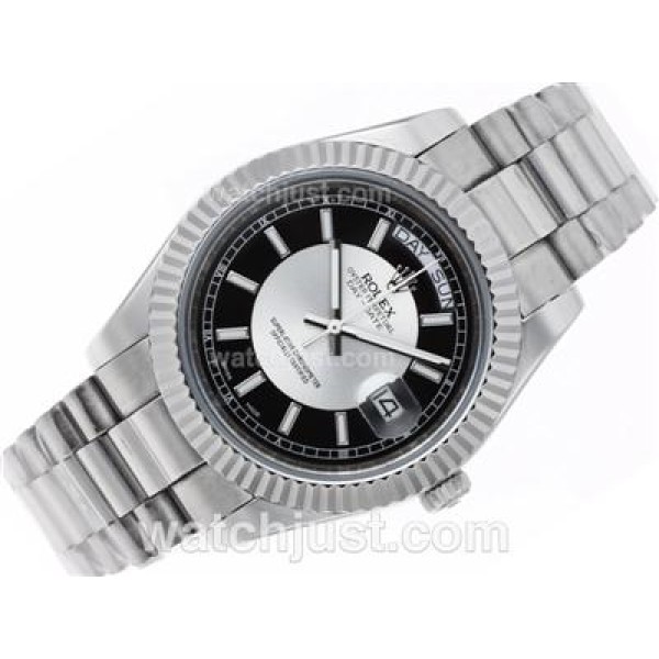 Top Quality Rolex Day-Date II Replica Watches With Black Dials For Men
