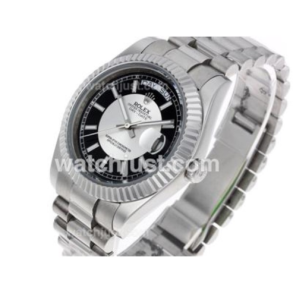 Top Quality Rolex Day-Date II Replica Watches With Black Dials For Men