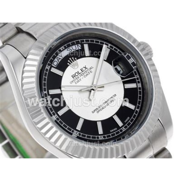 Top Quality Rolex Day-Date II Replica Watches With Black Dials For Men