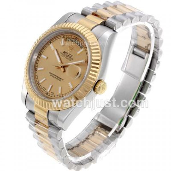 Best Quality Rolex Day-Date II Replica Watches With Golden Dials For Sale