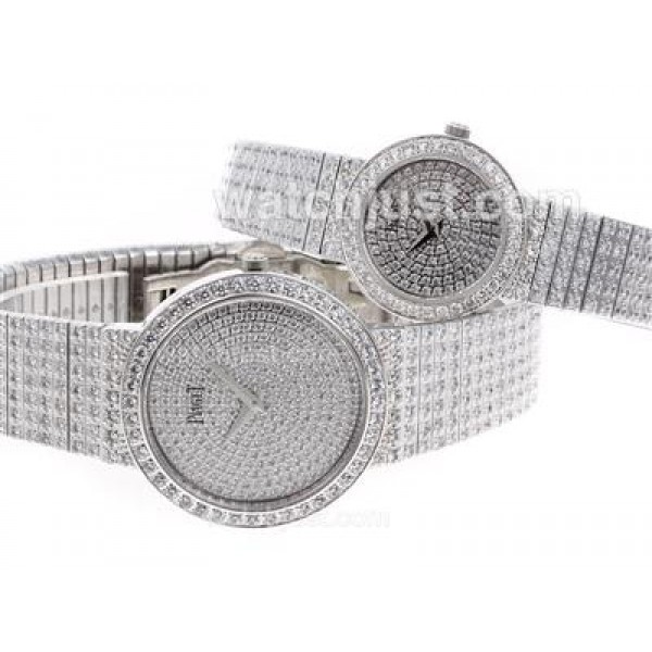 Piaget Limelight Swiss ETA Movement with Full Diamonds-Couple Watch