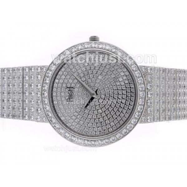 Piaget Limelight Swiss ETA Movement with Full Diamonds-Couple Watch