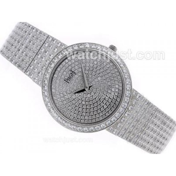 Piaget Limelight Swiss ETA Movement with Full Diamonds-Couple Watch