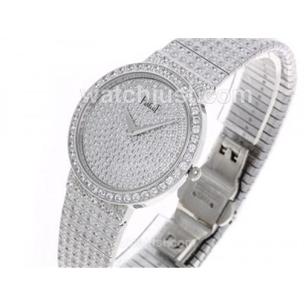 Piaget Limelight Swiss ETA Movement with Full Diamonds-Couple Watch