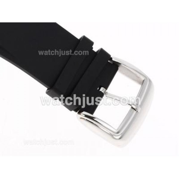 Franck Muller Conquistador King Swiss ETA 2824 Movement with White Dial-Rubber Strap