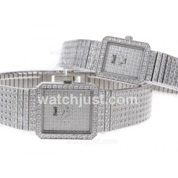 Piaget Limelight Swiss ETA Movement with Full Diamonds-Couple Watch