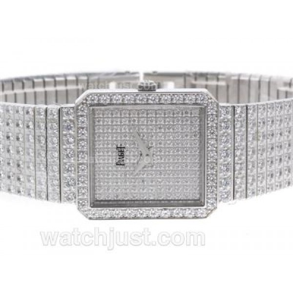 Piaget Limelight Swiss ETA Movement with Full Diamonds-Couple Watch