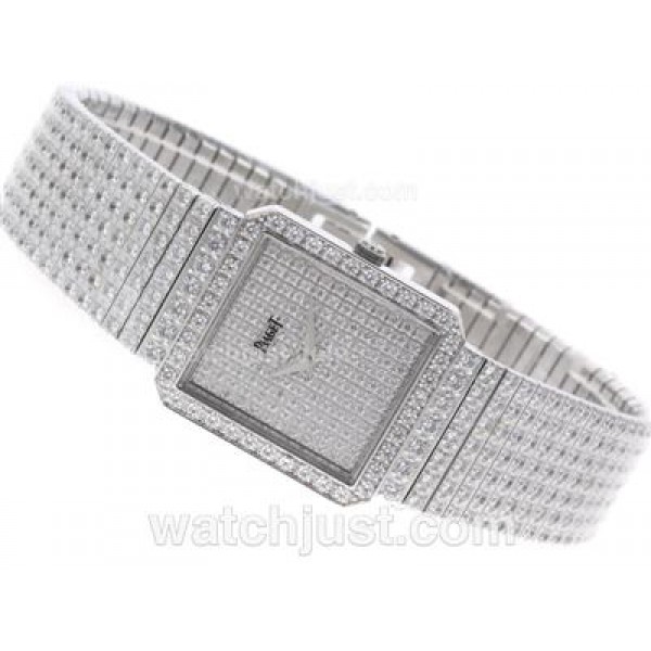 Piaget Limelight Swiss ETA Movement with Full Diamonds-Couple Watch