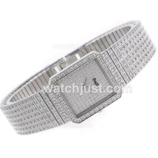 Piaget Limelight Swiss ETA Movement with Full Diamonds-Couple Watch