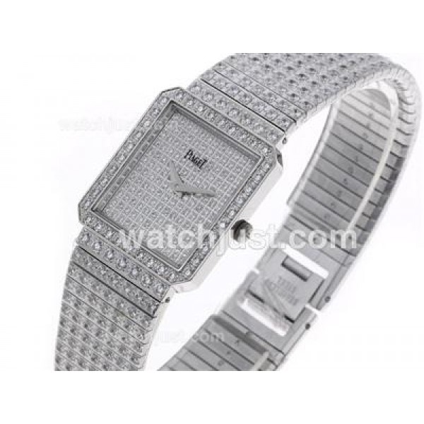 Piaget Limelight Swiss ETA Movement with Full Diamonds-Couple Watch