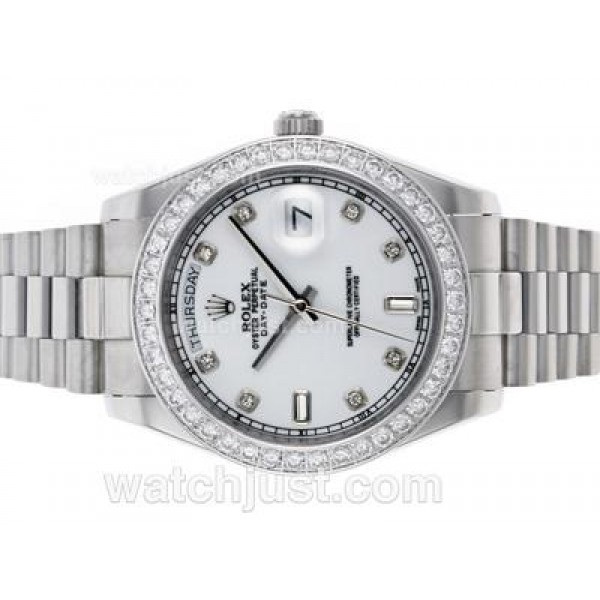 AAA Quality Rolex Day-Date II Replica Watches With White Dials For Sale