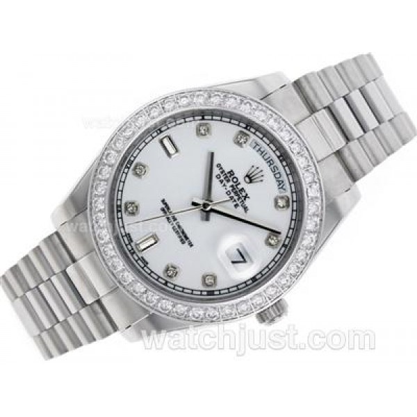 AAA Quality Rolex Day-Date II Replica Watches With White Dials For Sale