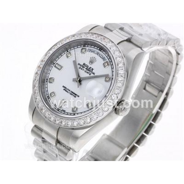 AAA Quality Rolex Day-Date II Replica Watches With White Dials For Sale