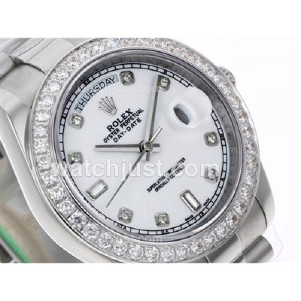 AAA Quality Rolex Day-Date II Replica Watches With White Dials For Sale