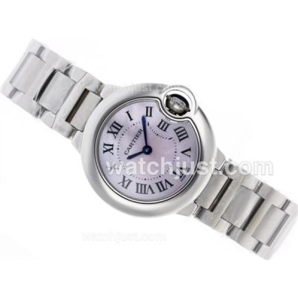 Cartier Ballon bleu de Cartier Swiss ETA Movement with Pink MOP Dial S/S-Lady Size
