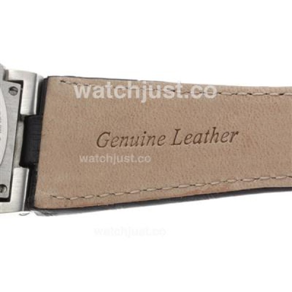 Vacheron Constantin Overseas Swiss ETA 2836 Movement with Black Dial-Leather Strap-1:1 Version