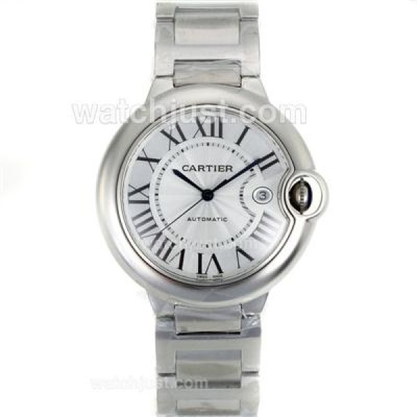 Cartier Ballon bleu de Cartier Swiss ETA 2824 Movement with White Dial S/S
