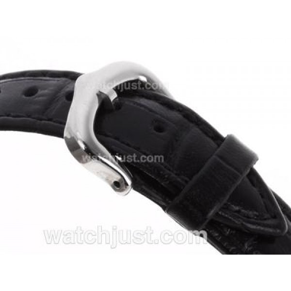 Cartier Ballon bleu de Cartier Swiss ETA Movement White Dial with Leather Strap-Lady Size