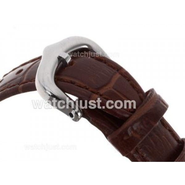 Cartier Ballon bleu de Cartier Swiss ETA Movement MOP Dial with Leather Strap-Lady Size