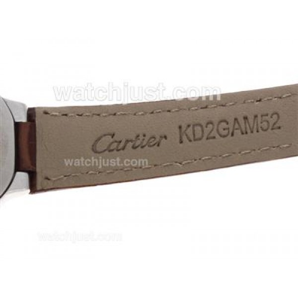 Cartier Ballon bleu de Cartier Swiss ETA Movement MOP Dial with Leather Strap-Lady Size