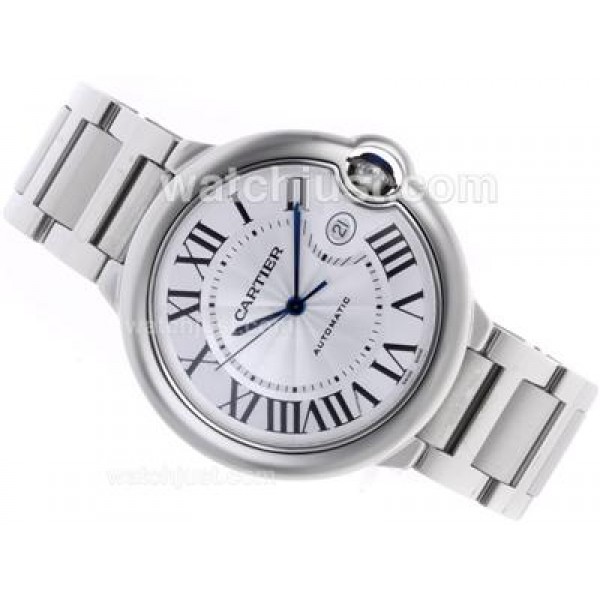 UK Best Quality Cartier Ballon bleu de Cartier Replica Watches With White Dials For Sale