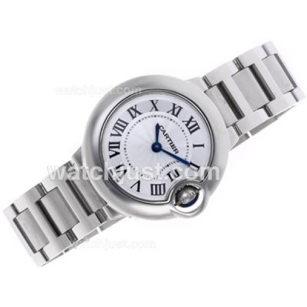 Cartier Ballon bleu de Cartier Swiss ETA Movement with White Dial S/S-Lady Size