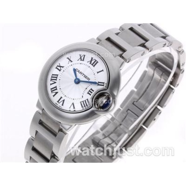 Cartier Ballon bleu de Cartier Swiss ETA Movement with White Dial S/S-Lady Size