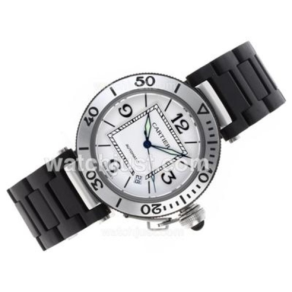 Cartier Pasha Swiss ETA 2836 Movement with White Dial