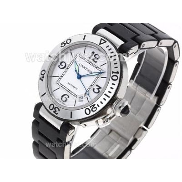 Cartier Pasha Swiss ETA 2836 Movement with White Dial