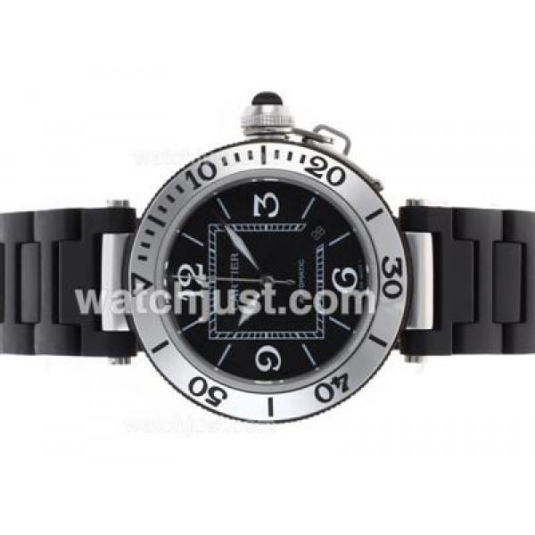 Cartier Pasha Swiss ETA 2836 Movement with Black Dial
