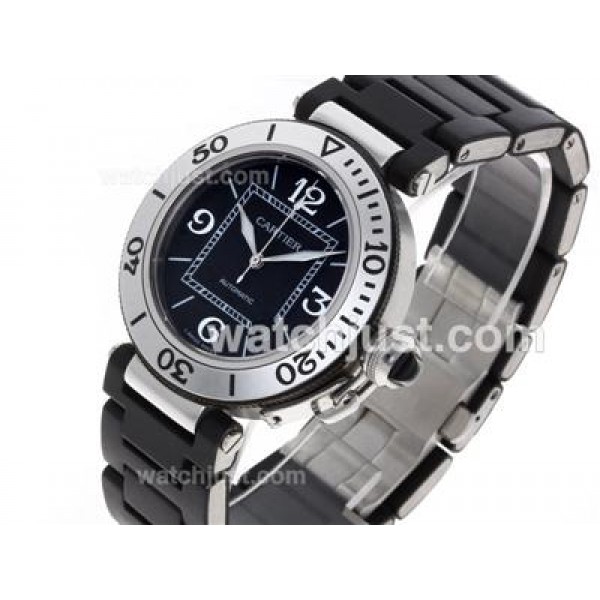 Cartier Pasha Swiss ETA 2836 Movement with Black Dial