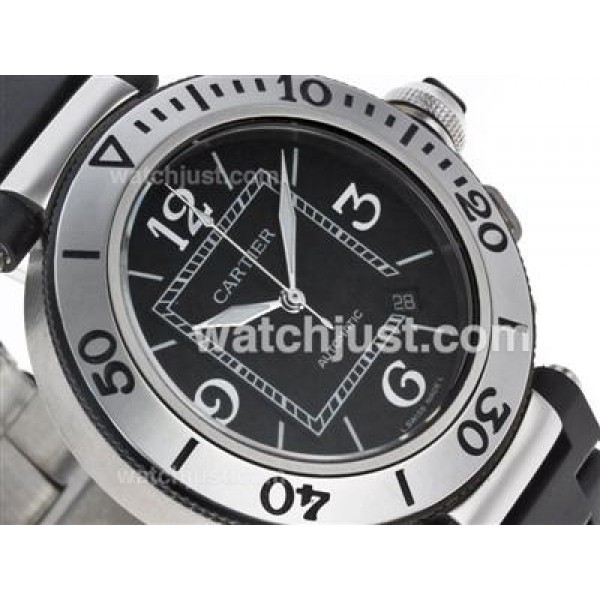 Cartier Pasha Swiss ETA 2836 Movement with Black Dial