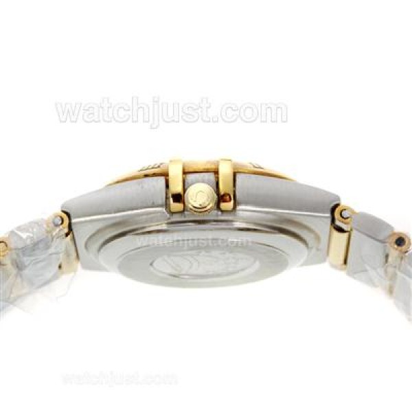Omega Constellation Two Tone with Diamond Marking and MOP Dial - Lady Size