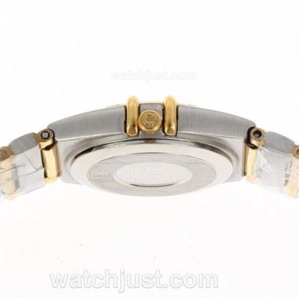 Omega Constellation Two Tone with Stick Marking and White Dial