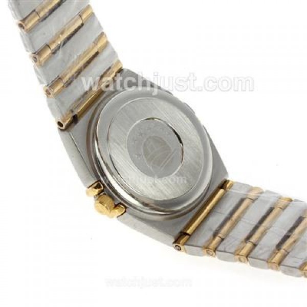 Omega Constellation Two Tone with Stick Marking and White Dial