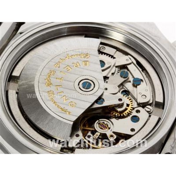Breitling for Bentley 30s Chronograph Swiss Valjoux 7750 Movement with White Dial S/S