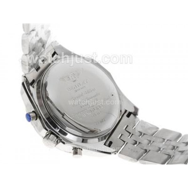 Breitling for Bentley 30s Chronograph Swiss Valjoux 7750 Movement with White Dial S/S