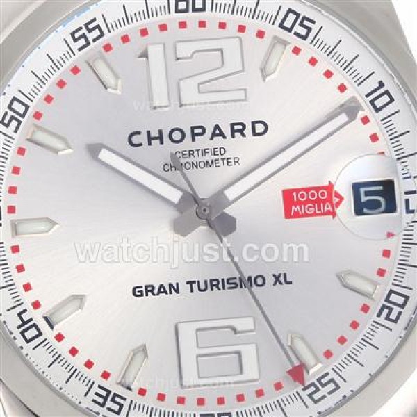 Chopard Gran Turismo XL Automatic with White Dial-Rubber Strap