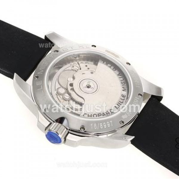 Chopard Gran Turismo XL Automatic with White Dial-Rubber Strap