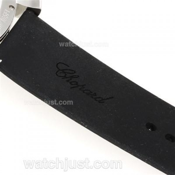 Chopard Gran Turismo XL Automatic with White Dial-Rubber Strap