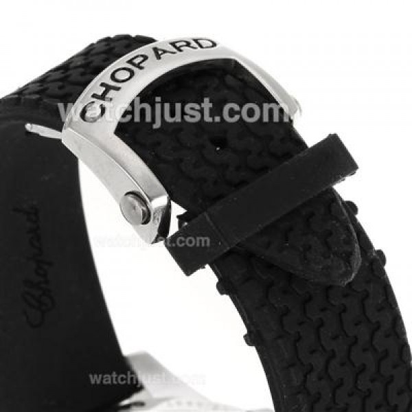 Chopard Gran Turismo XL Automatic with White Dial-Rubber Strap