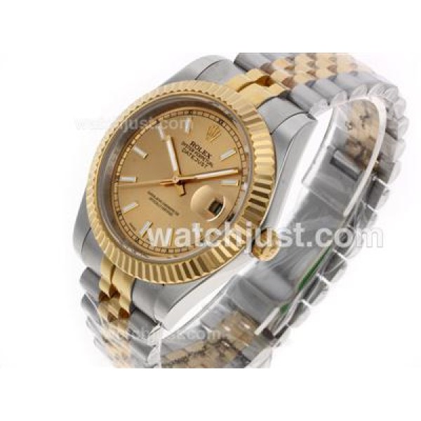 AAA Quality Rolex Datejust II Replica Watches With Golden Dials For Sale