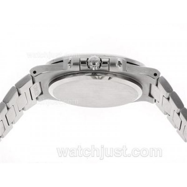Patek Philippe Nautilus Swiss ETA 2836 Movement Diamond Bezel and Markers with Blue Dial S/S