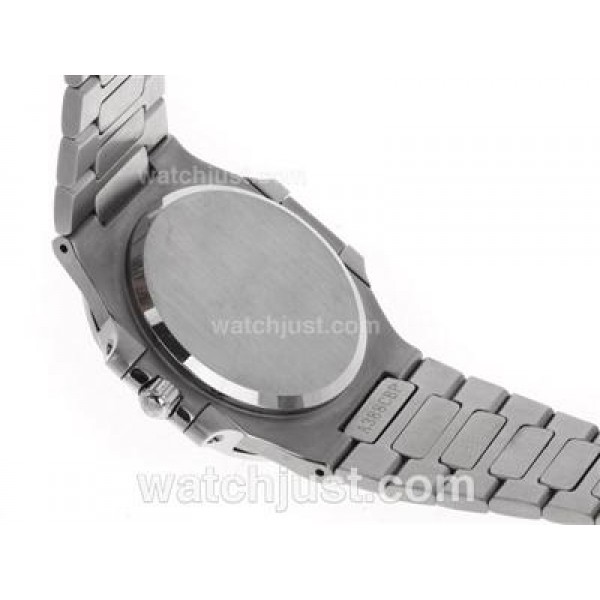 Patek Philippe Nautilus Swiss ETA 2836 Movement Diamond Bezel and Markers with Blue Dial S/S