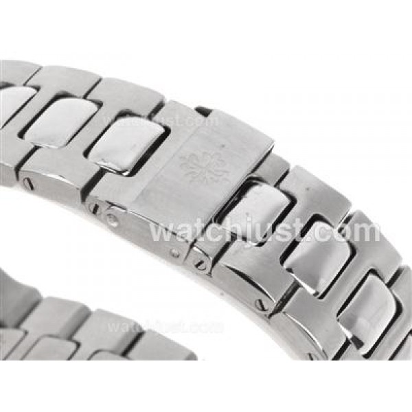 Patek Philippe Nautilus Swiss ETA 2836 Movement Diamond Bezel with White Dial S/S