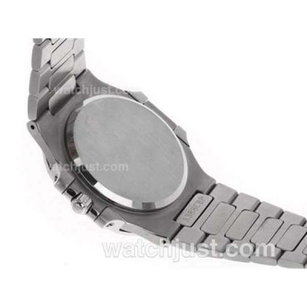 Patek Philippe Nautilus Swiss ETA 2836 Movement Diamond Bezel with White Dial S/S