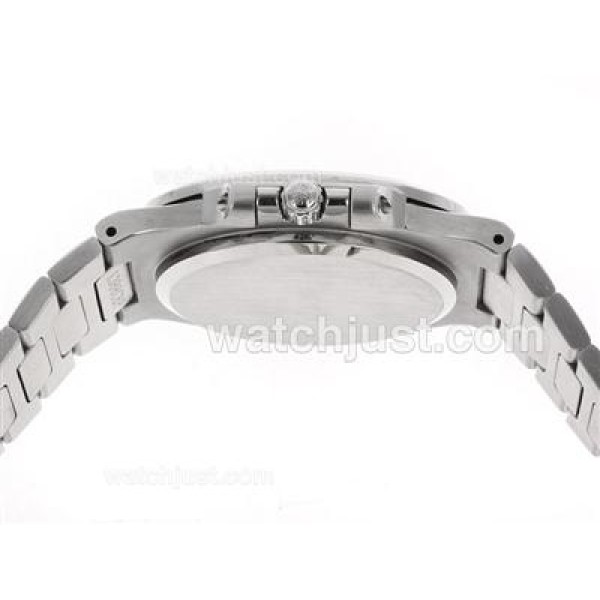 Patek Philippe Nautilus Swiss ETA 2836 Movement Diamond Bezel with Blue Dial S/S
