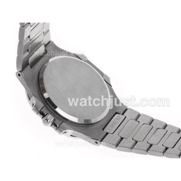 Patek Philippe Nautilus Swiss ETA 2836 Movement Diamond Bezel with Blue Dial S/S